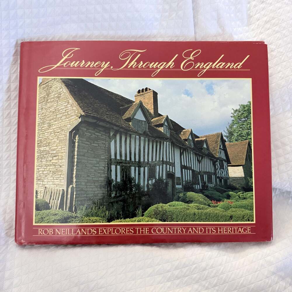 Vintage 1983 Journey Through England Hardcover Coffee Table Book by Rob Neilland